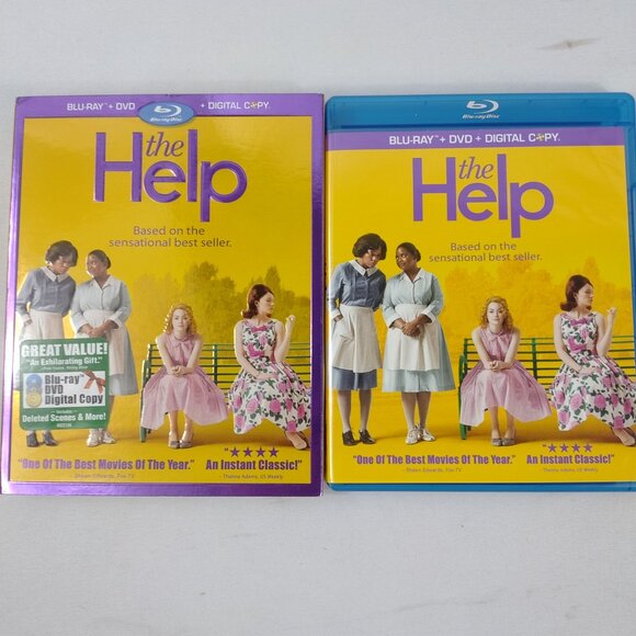 The Help - 2011 - 3 Disc Set - Blu/ray DVD - Rated PG/13 - Used - Picture 3 of 7